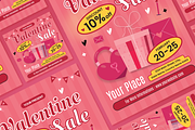 Valentine Sale Flyer Set, a Flyer Template by SquidPixey (Thumbnail 6 of 6)