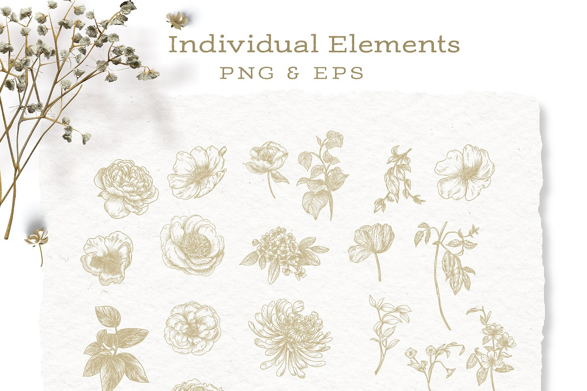 Ornamental Frames & Flowers, a Decorative Illustration by BlumenSoul (Photo 7 of 12)