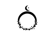 Crescent Moon Round Frame Bundle, an Illustration by Creativeshirt (Thumbnail 14 of 31)