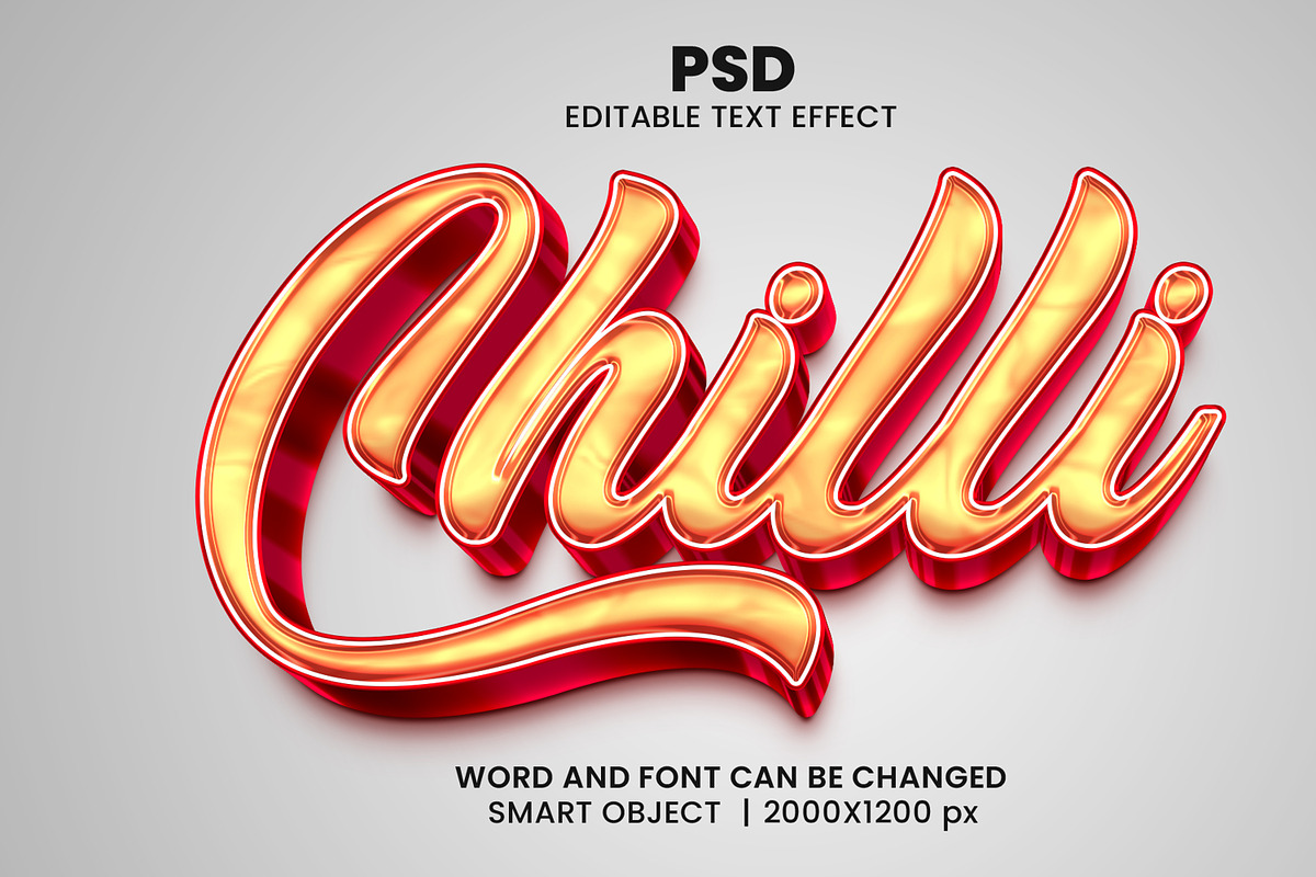 Modern 3d Text Effect Bundle PSD, a Layer Style Add-On by bdrobin (Photo 8 of 21)