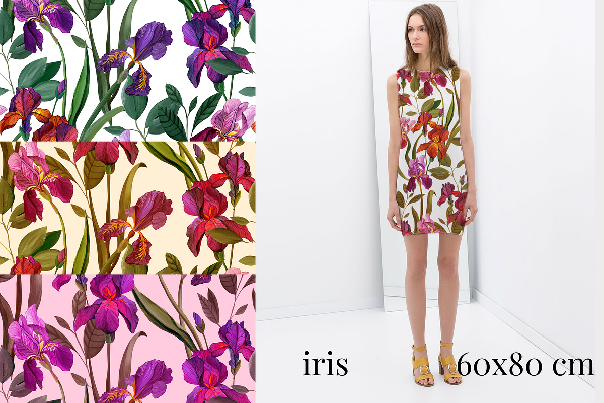 Iris Floral, Luxury Patterns, a Pattern Graphic by lukodje (Photo 6 of 6)