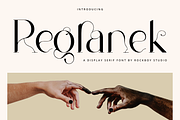 Regranek - Display Serif Font, a Serif Font by RockboyStd (Thumbnail 1 of 12)