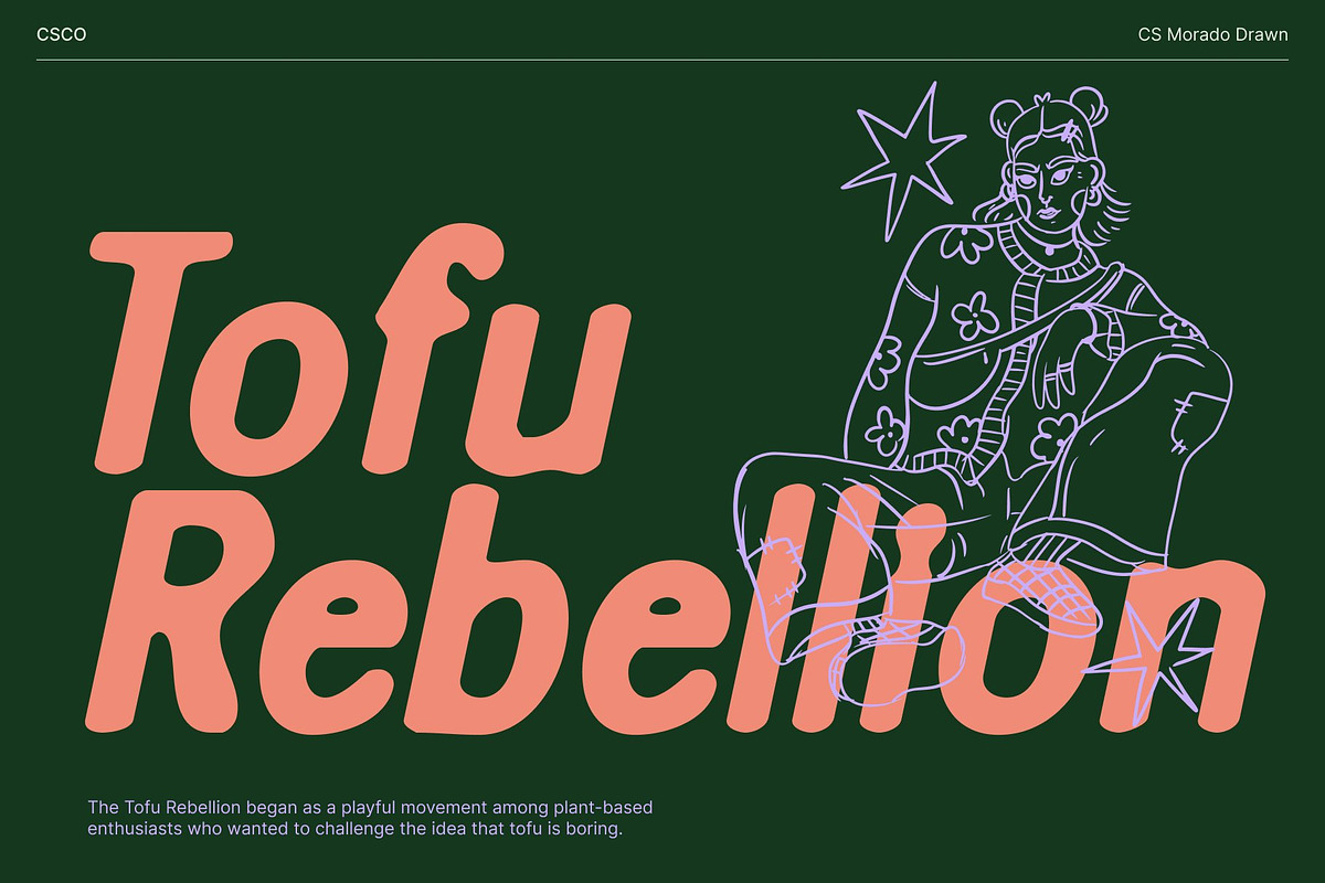 CS Morado Drawn, a Sans Serif Font by Craft Supply Co. (Photo 3 of 8)