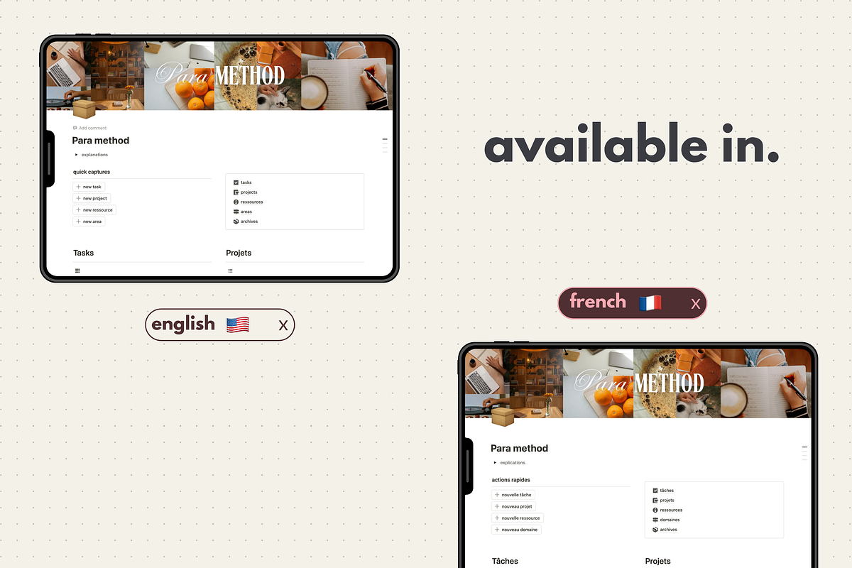 PARA method - Notion template, an App Template by Iasan Design (Photo 13 of 14)