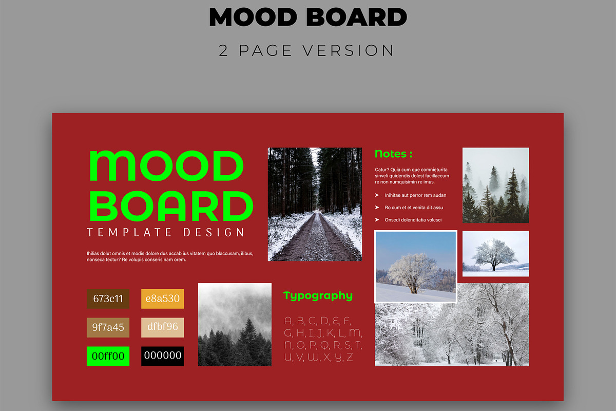 Creative Aesthetic Mood Board Layout, a Social Media Template by MightyDesign (Photo 2 of 6)