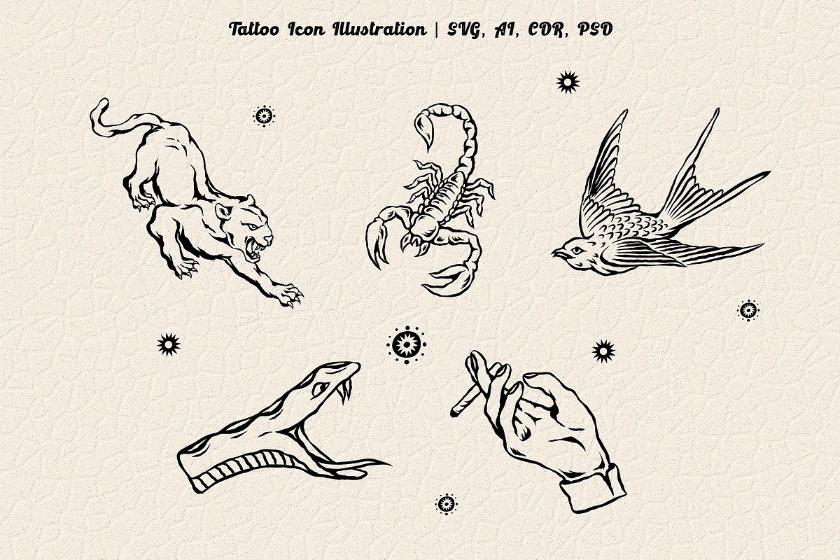 Tattoo icon illustration, an Illustration by Ben studio (Photo 2 of 4)