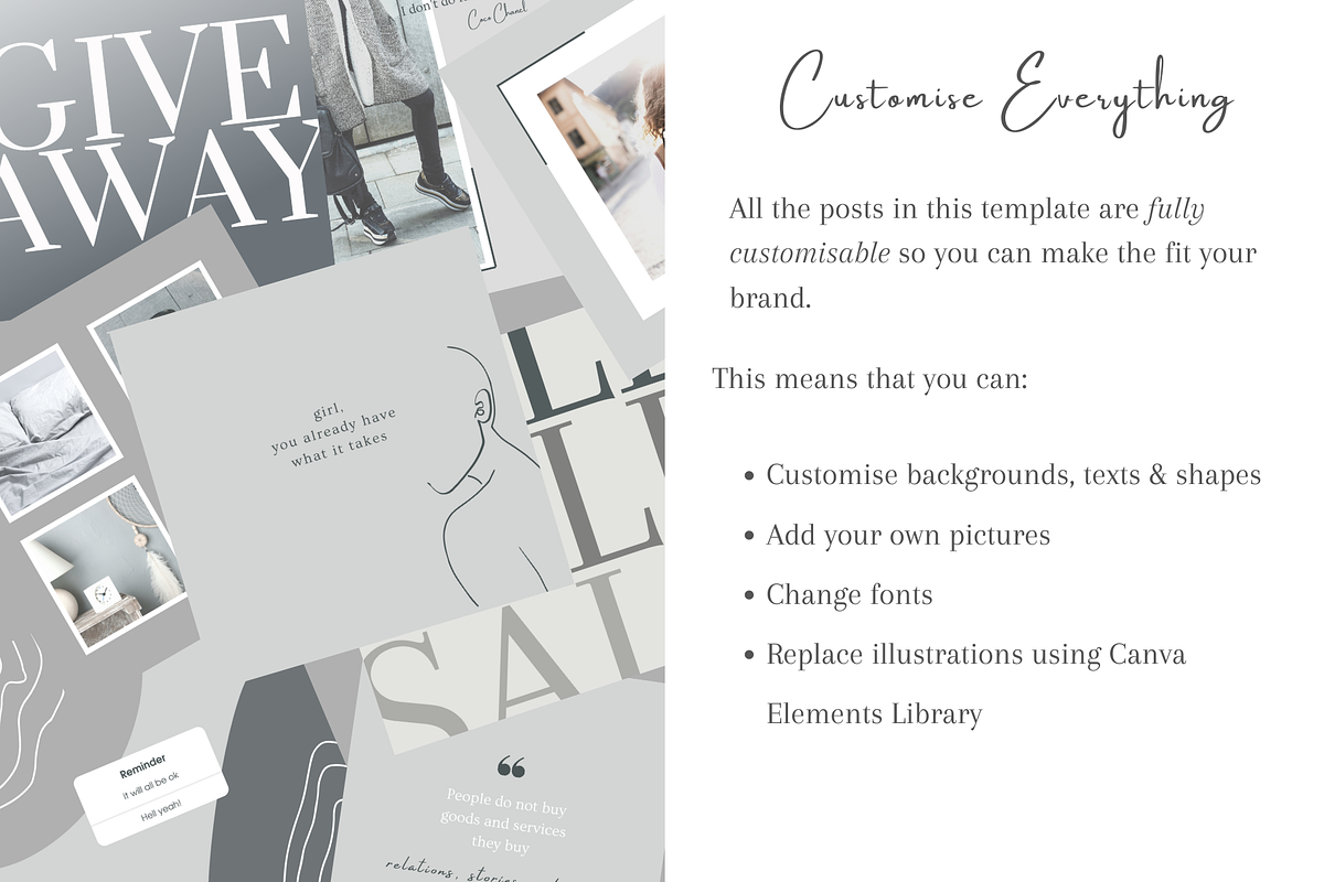 Instagram Post Template - CANVA, a Social Media Template by Tegefeldt Design (Photo 4 of 6)