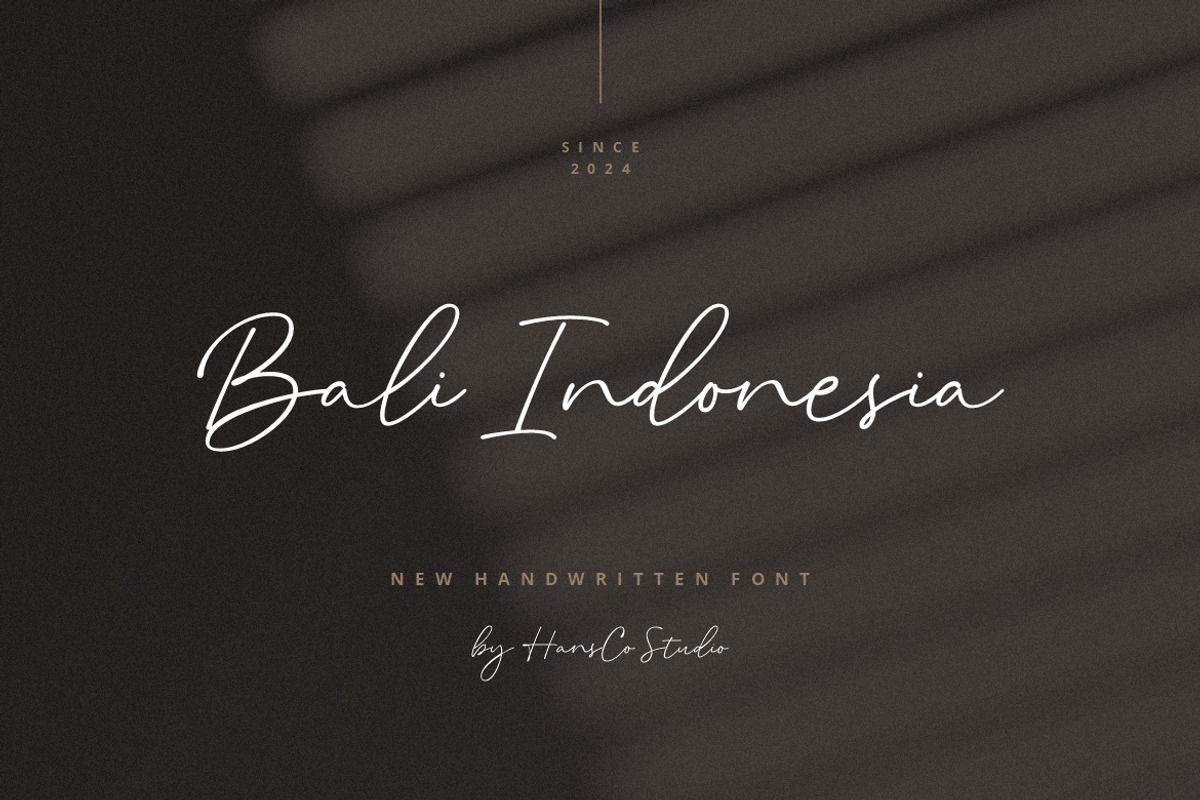 Bali Indonesia Font Handwriting, a Handwritten Font by Burhan Afif (Photo 1 of 10)