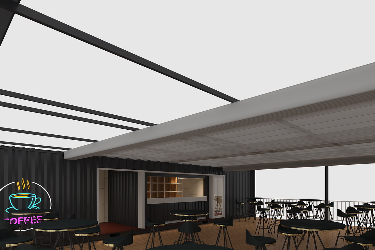 3D Model Container Cafe 14, an Architecture 3D Model by SR 3D Visual (Photo 18 of 19)