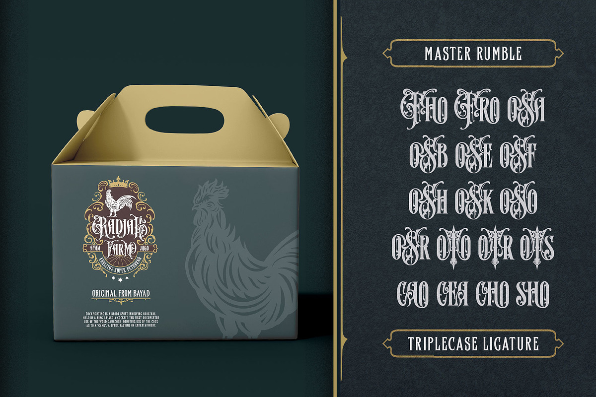 Master Rumble Victorian Typeface, a Blackletter Font by alit design (Photo 19 of 25)