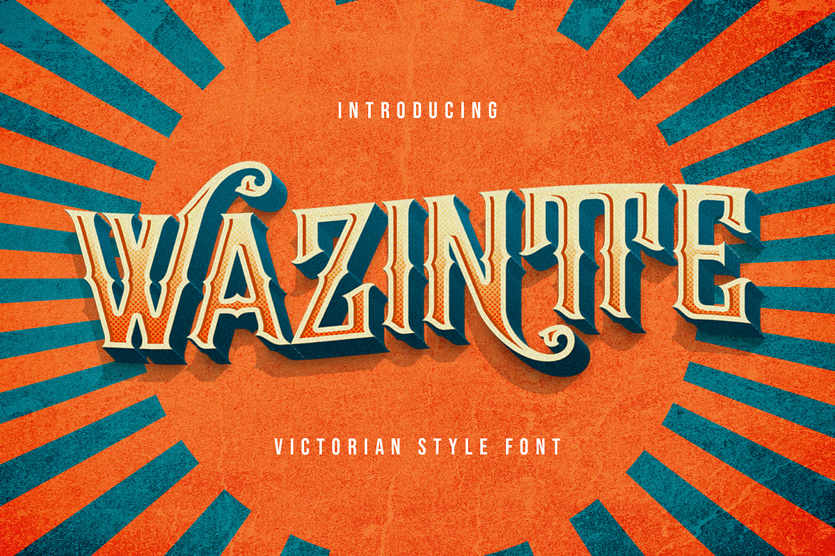 Wazintte - Victorian Style Font, a Blackletter Font by StringLabs (Photo 1 of 14)