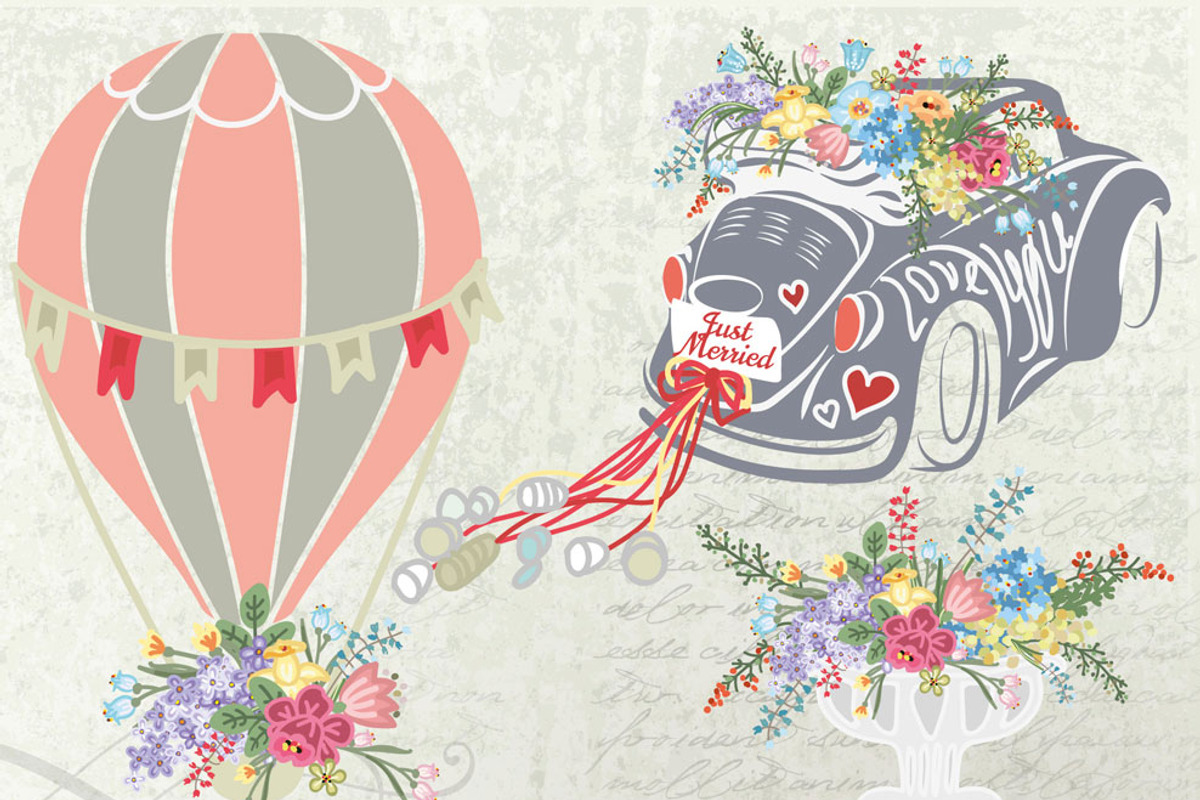 Set of vector bouquets, a Decorative Illustration by ARSCOR (Photo 3 of 4)