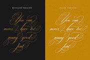 Brilliani Script Pro, a Script Font by Has_rizal (Thumbnail 4 of 14)