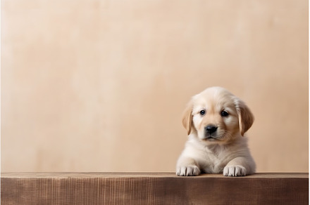 Puppy dog on blackboard background, an Animal Photo by Beautiful things