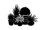 50 Botanical Garden Silhouette bundl, an Illustration by Designs_River (Thumbnail 45 of 51)