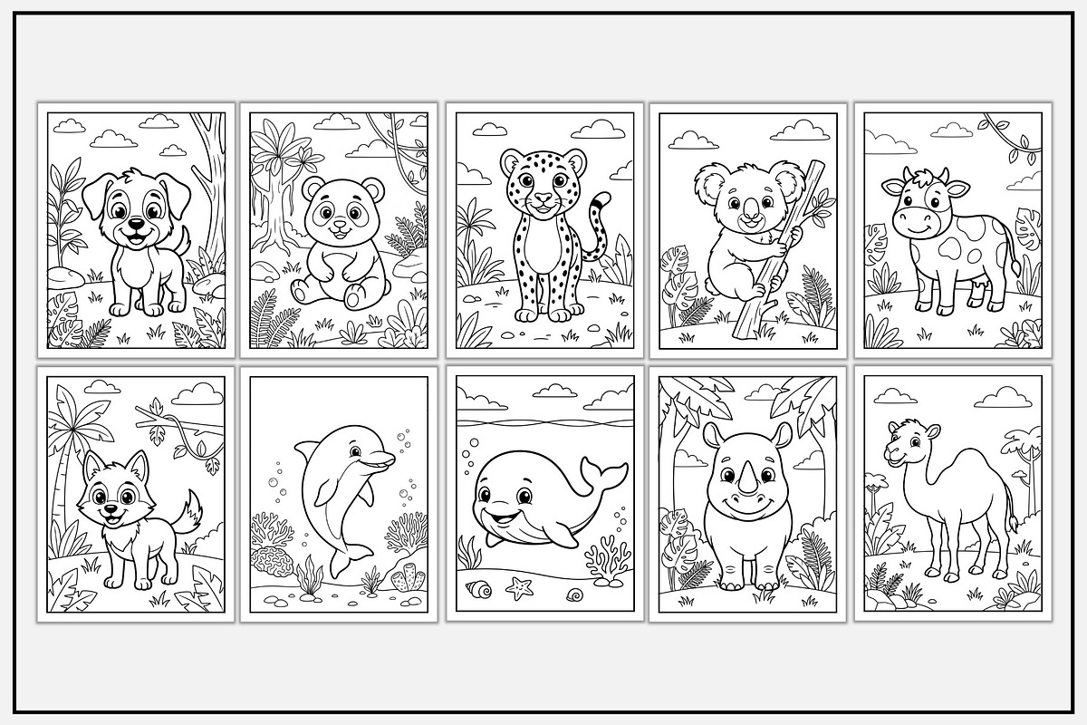 Mammal Animals Coloring Pages, an Animal Illustration by Lamia Emad (Photo 2 of 5)
