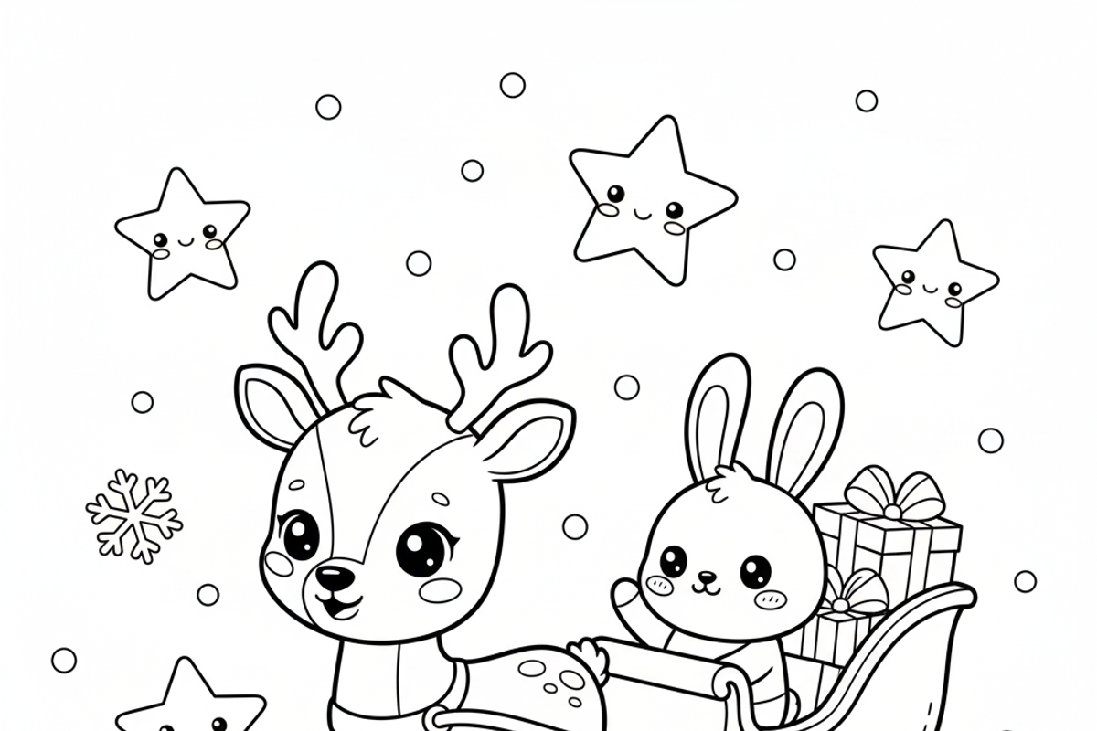 Christmas Fall Vibes Coloring Book, an Illustration by one-touch (Photo 11 of 15)