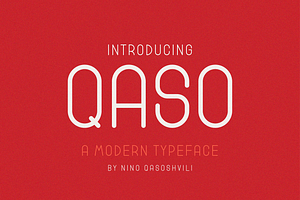 QASO minimal & modern typeface