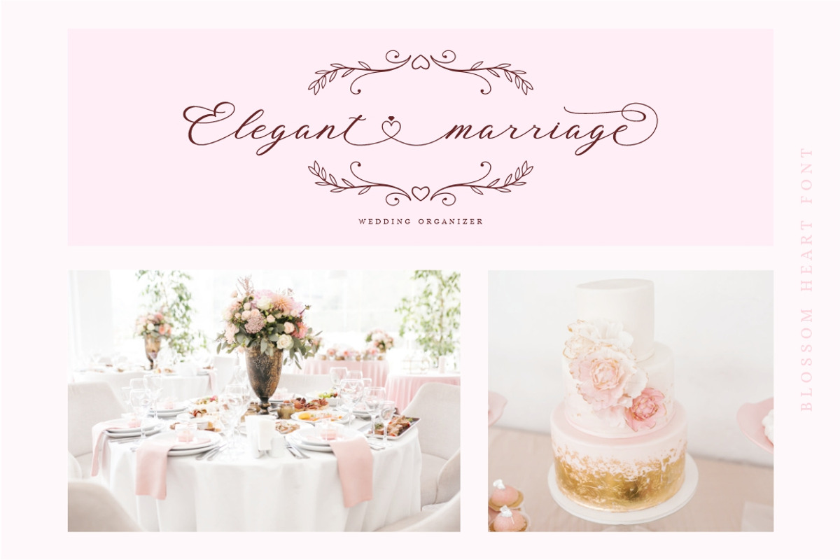 Blossom Heart - Valentine Font, a Script Font by PutraCetol Studio (Photo 3 of 10)
