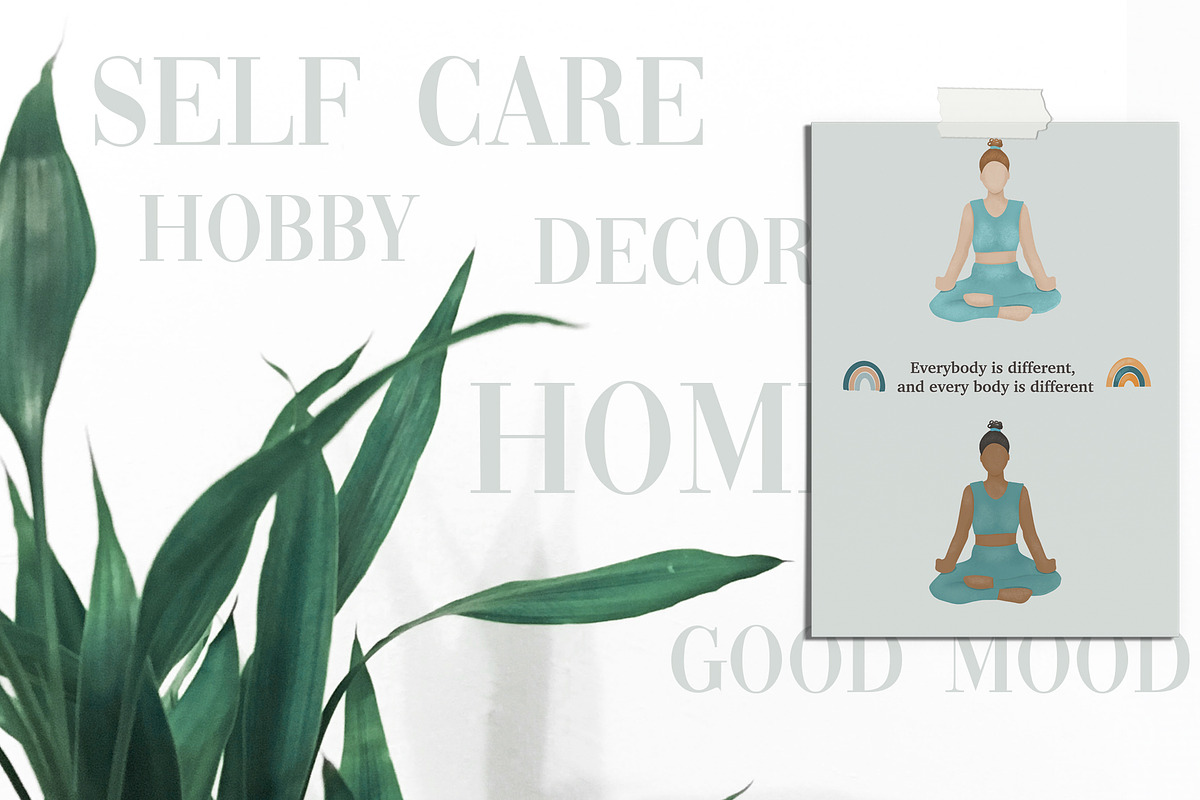 Self care, hobby, home & good mood, a Decorative Illustration by Skliarova (Photo 2 of 14)
