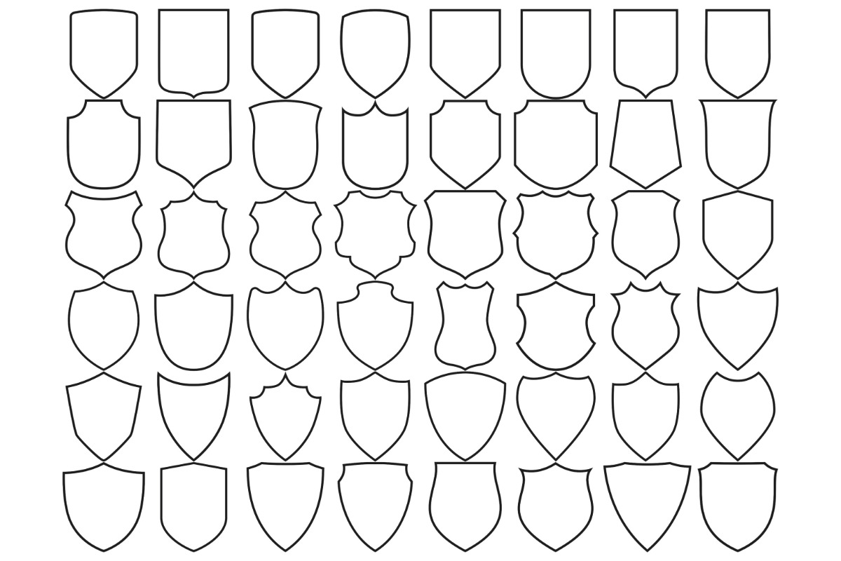 Shields Set 2 Procreate Brush Stamps, a Brush Add-On by Disasterology Ink (Photo 4 of 10)