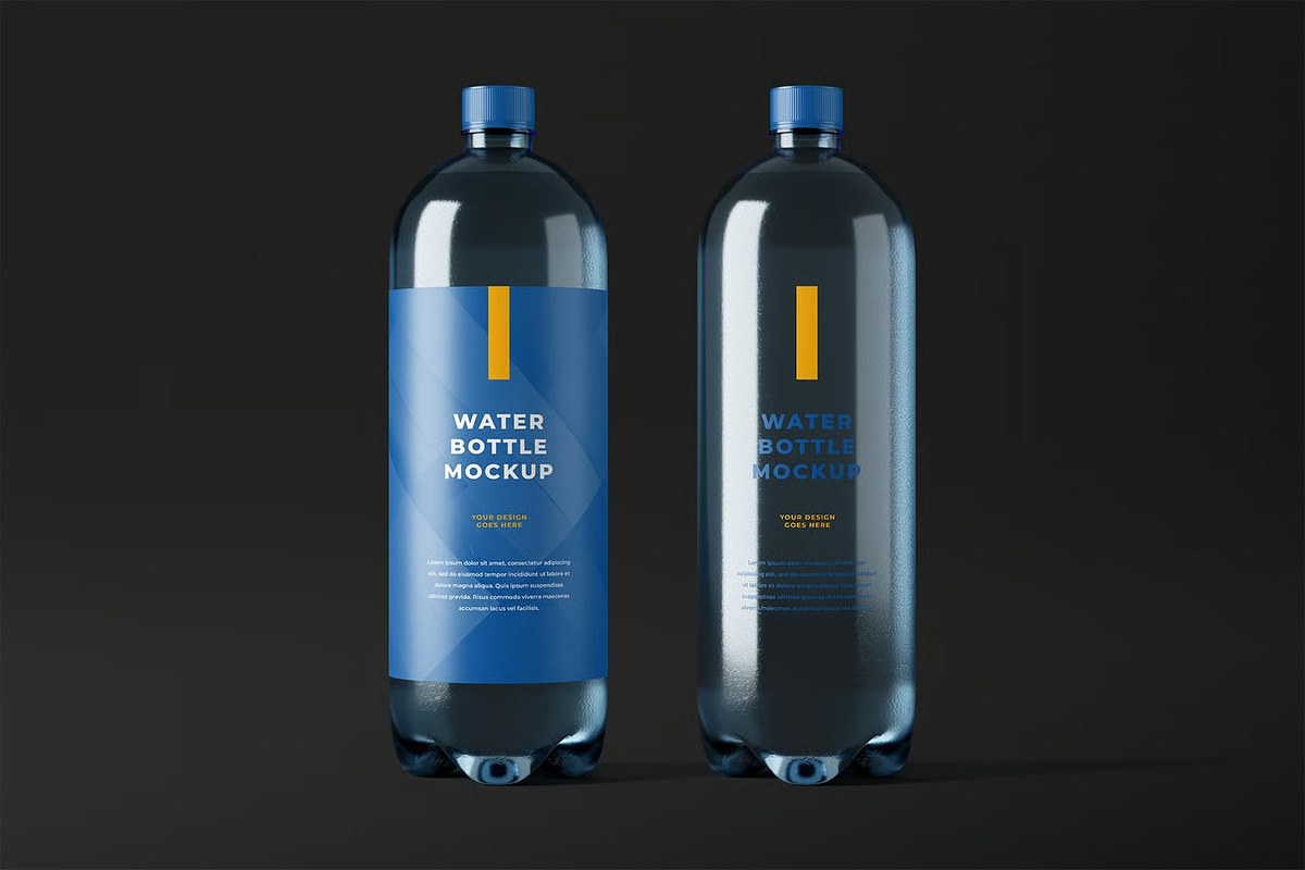 Water Bottle Mockup, a Product Mockup by zpackcreative (Photo 1 of 4)