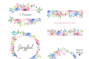 Joyful Rose - Floral Clipart