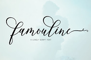 Famouline Script, a Script Font by Jhoel Design (Thumbnail 10 of 10)