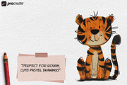 Oil pastel brush bundle, a Brush Add-On by Studio.Valhalla (Thumbnail 4 of 9)