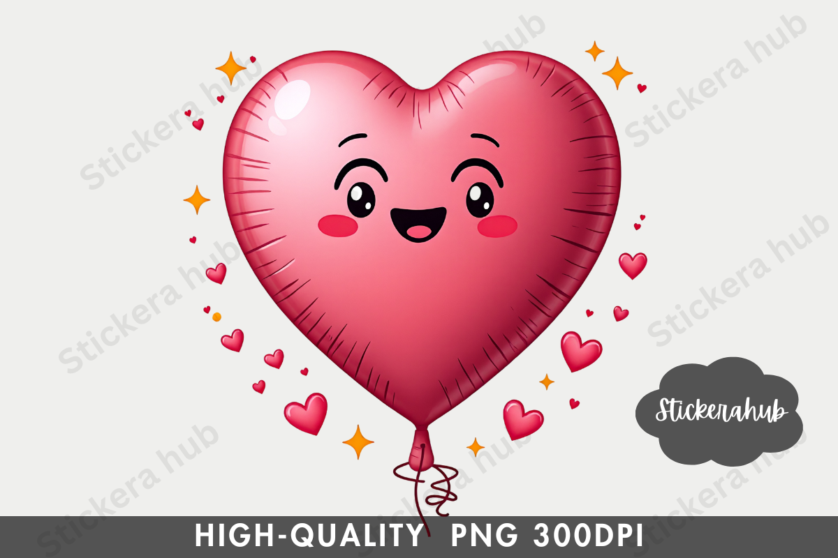 Cute Valentine Clipart Png, a Seasonal Illustration by Stickera Hub (Photo 10 of 15)