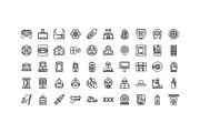 50 Cyberpunk Icons, an Outline Icon by Side Project (Thumbnail 4 of 9)