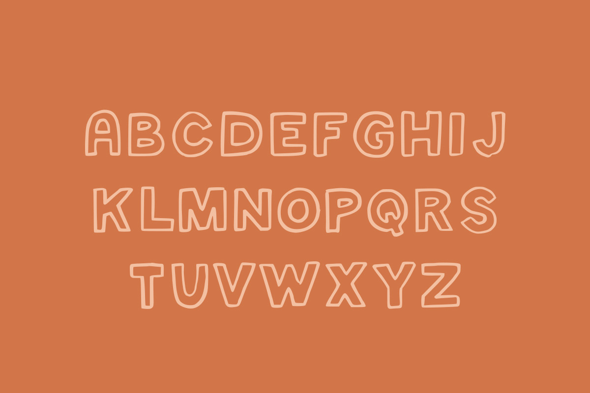 Alba Outline Marker Font, a Sans Serif Font by Margot + Co (Photo 3 of 7)