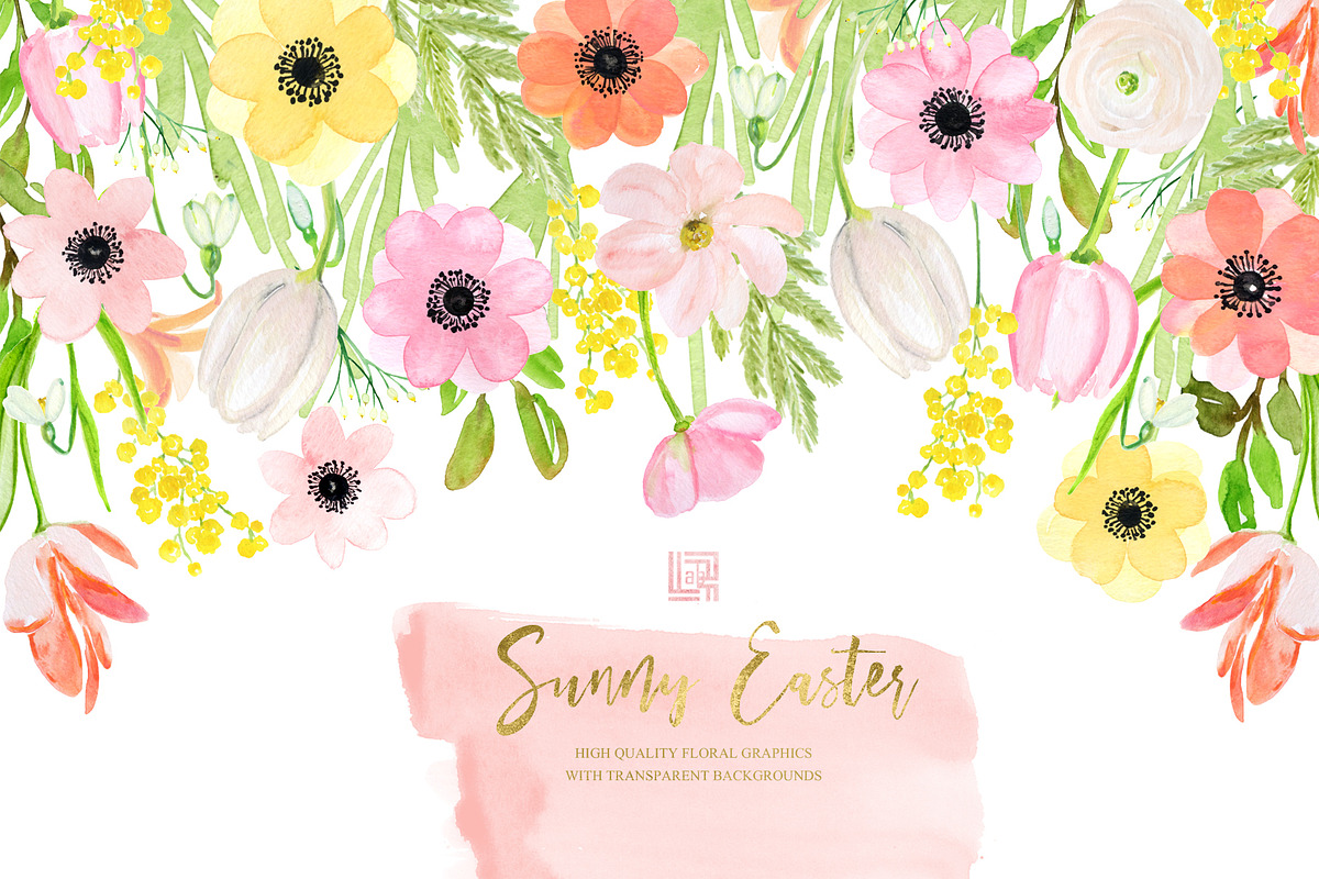 Sunny Easter bunny Watercolor, an Illustration by LABFcreations (Photo 17 of 17)