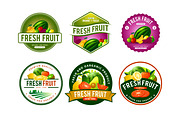 FRUIT & VEGETABLE BUNDEL LOGO BADGE, a Branding & Logo Template by grindstudio (Thumbnail 4 of 11)
