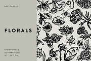 Hand-Illustrated Floral Vectors, an Illustration by Britt Fabello (Thumbnail 1 of 4)