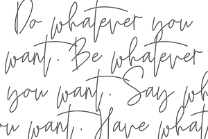 Saturday - Signature Script Font