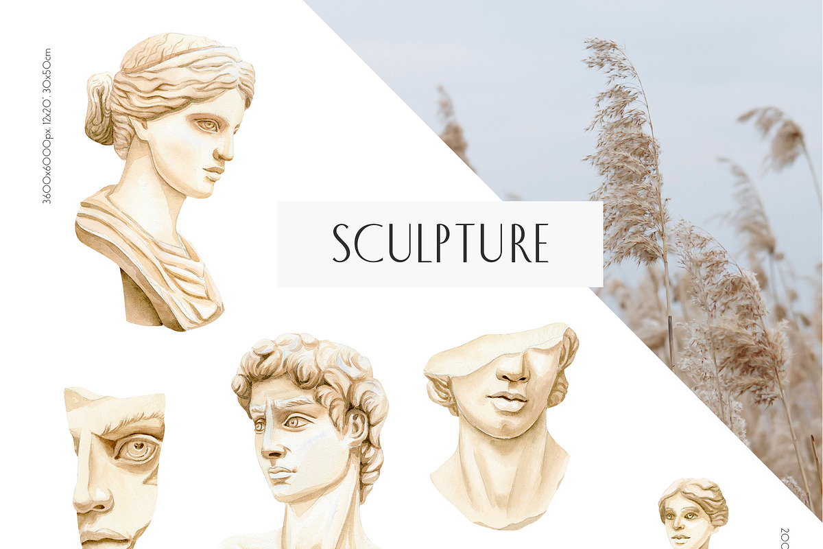 Ancient Greece Watercolor Clipart, a Decorative Illustration by Julia M. Watercolor (Photo 10 of 14)