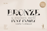 Bronze font, a Serif Font by kaer_shop (Thumbnail 1 of 9)