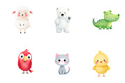 Cute animal clipart, a Seasonal Illustration by CreationArt (Thumbnail 2 of 4)