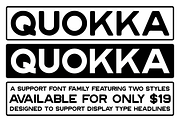 Quokka Font Family, a Sans Serif Font by Andrew Hochradel (Thumbnail 1 of 3)