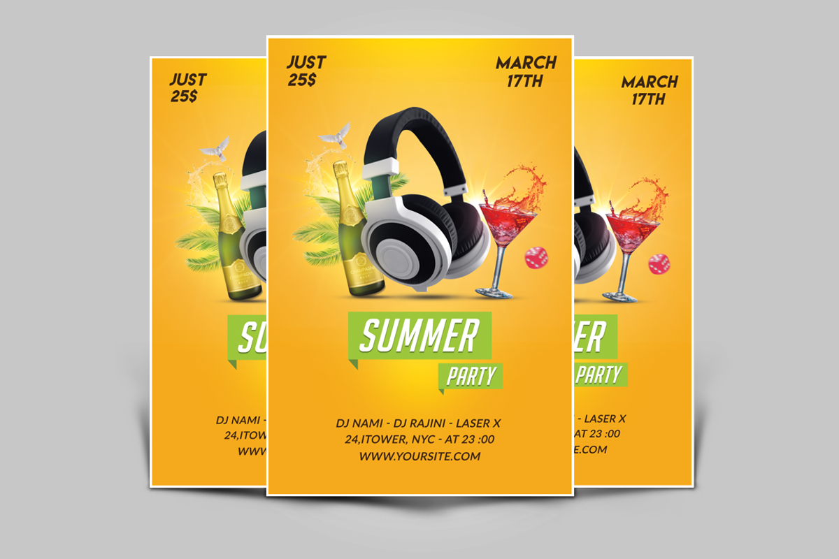 Summer Party Flyer, a Flyer Template by Jaisivakumar (Photo 2 of 3)