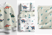 Cartoon Dino Pattern & Clipart, a Graphic by Asya Melkonyan Patterns (Thumbnail 11 of 13)