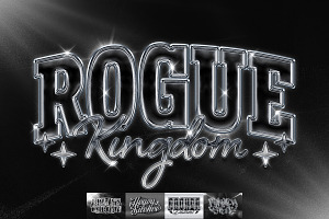 Chrome Silver Metallic Text Effect, a Layer Style Add-On by Matsero