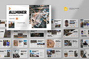 Mining Industry Google Slides, a Presentation Template by fluffstudio (Thumbnail 1 of 4)