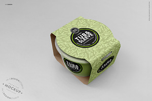 Tub And Sleeve Packaging Mockup