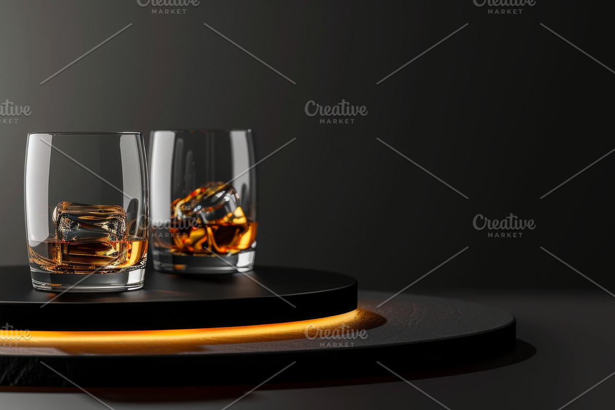 87 whiskey glasses, a Food & Drink Photo by Handmadefont (Photo 68 of 87)