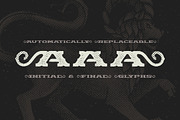 Chimera Tail, font + illustration, a Slab Serif Font by Gleb Guralnyk (Thumbnail 3 of 6)