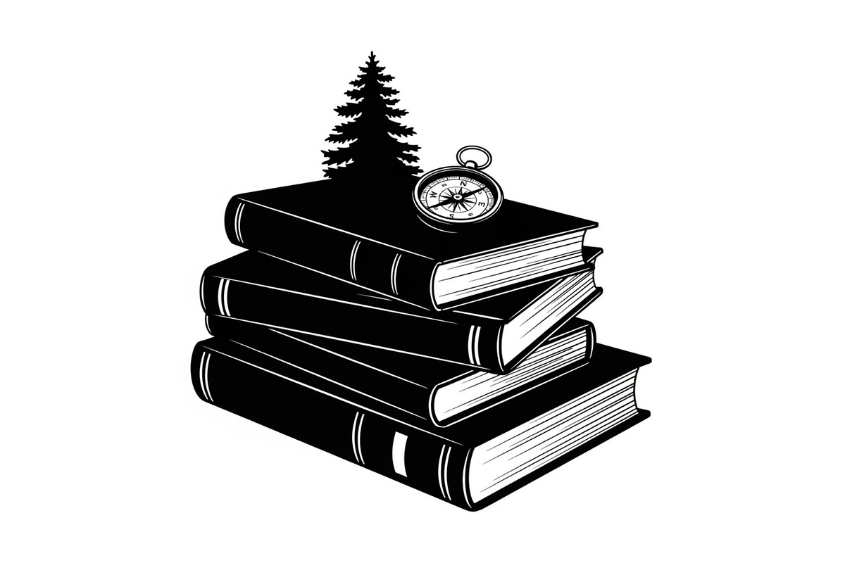 Vintage Book Stack Adventure Bundle, an Illustration by Designs_River (Photo 12 of 31)