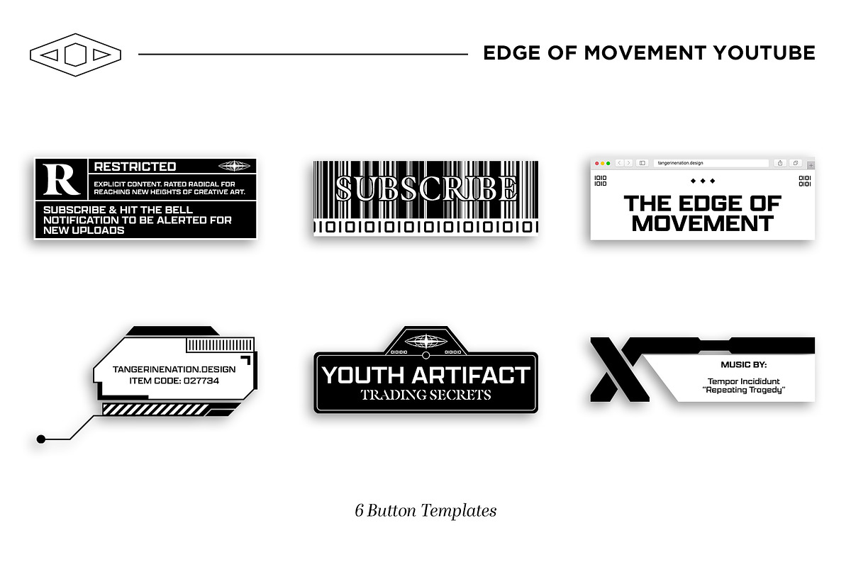 Edge of Movement YT kit PSD & CANVA, a Social Media Template by Tangerine Nation (Photo 17 of 17)