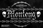 MONTENG MODERN BLACKLETTER, a Blackletter Font by dansdesign (Thumbnail 9 of 9)